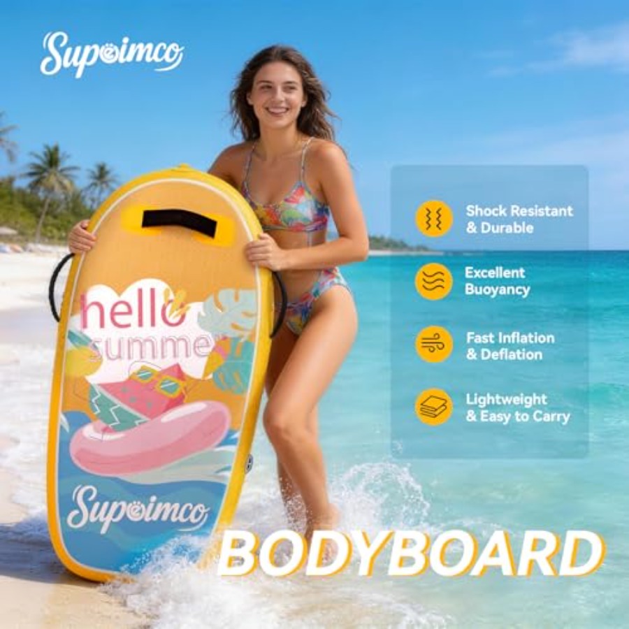 Inflatable Boogie Board, Bodyb - Bodyboard Boogie Board review and price