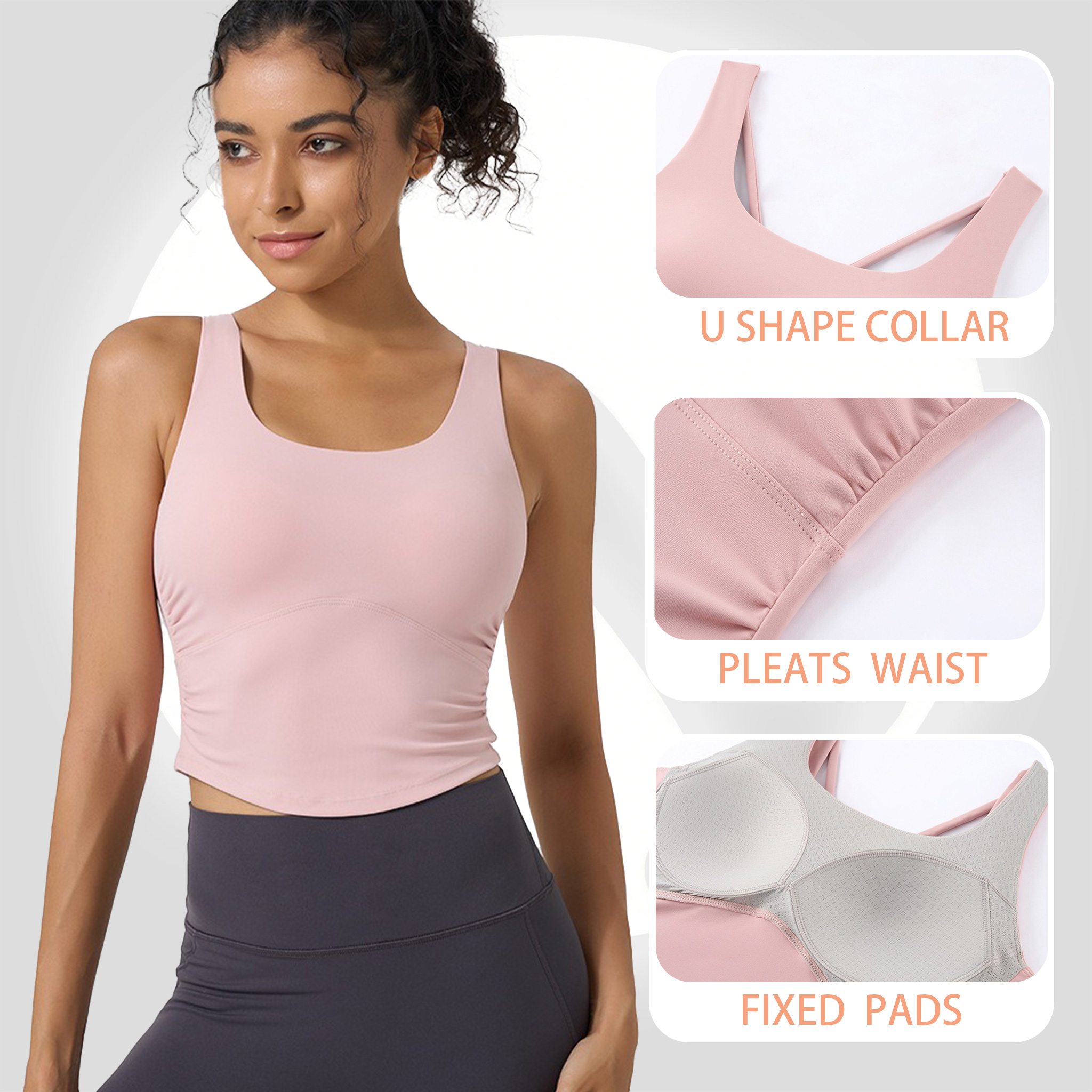 Women's Fixed Cup Yoga Sports  - Aquatic Sports Bra review and price