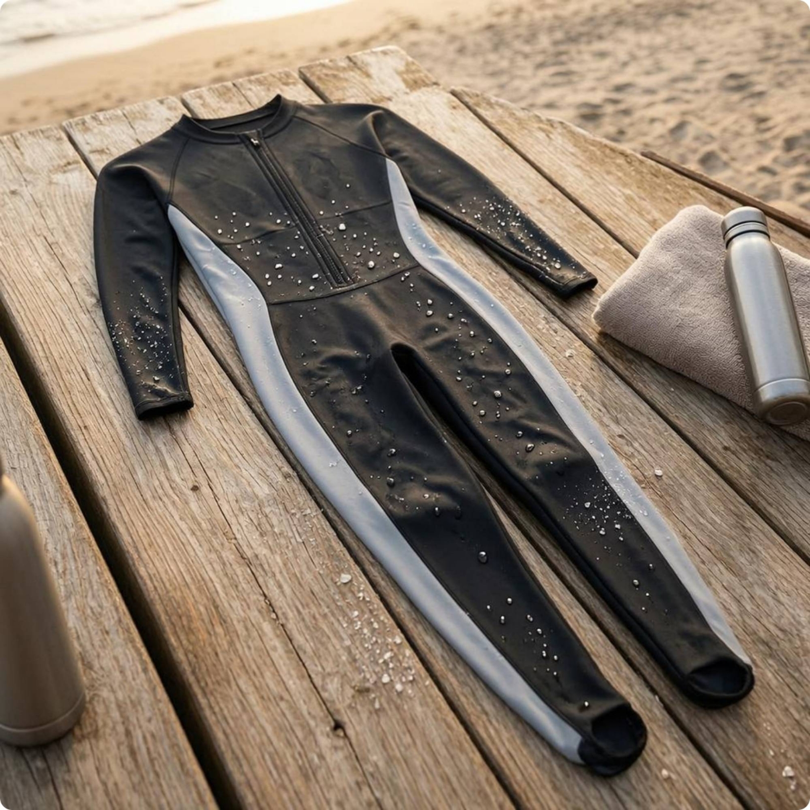 Zip Front Long Sleeve Rash Gua - Aquatic Sports Swimming review and price